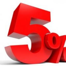  Телеграмм канал &laquo;5%&raquo; 
